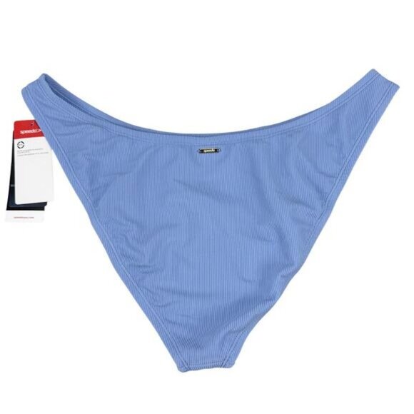 NWT SPEEDO Women's Rib Scoop Bikini Bottom Blue Size XL - Picture 6 of 8